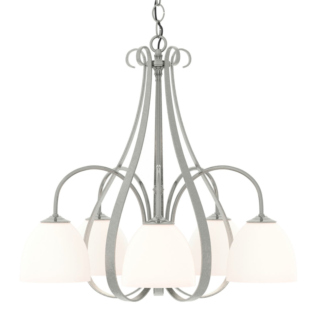 Hubbardton Forge Canada - 101445-SKT-85-GG0001 - Five Light Chandelier - Sweeping Taper - Sterling