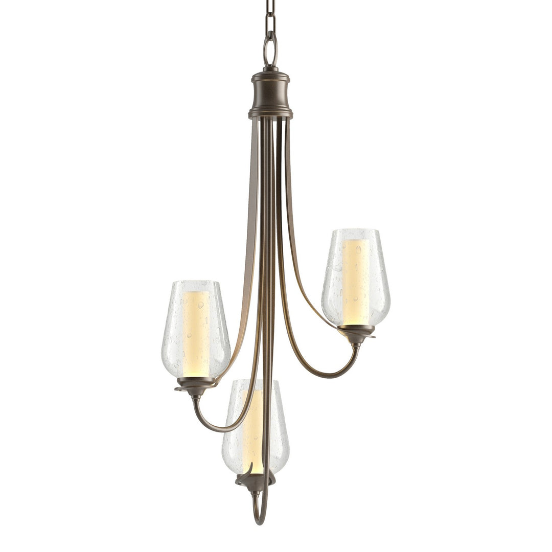 Hubbardton Forge Canada - 103033-SKT-05-ZS0354 - Three Light Chandelier - Flora - Bronze