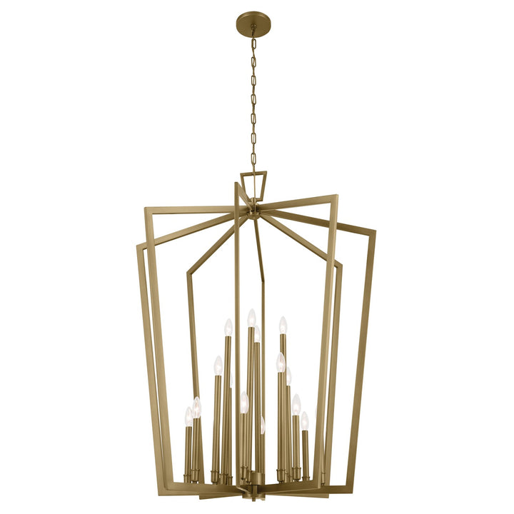 Kichler Canada - 43499NBR - 16 Light Foyer Pendant - Abbotswell - Natural Brass
