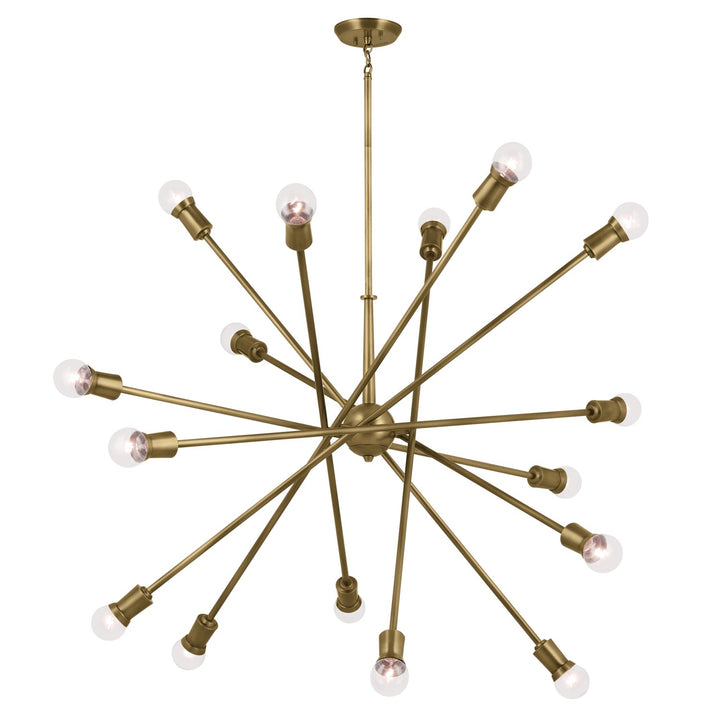 Kichler Canada - 52537NBR - 16 Light Chandelier - Armstrong - Natural Brass