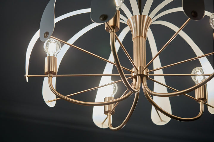 Kichler Canada - 52572CPZ - Five Light Chandelier - Petal - Champagne Bronze