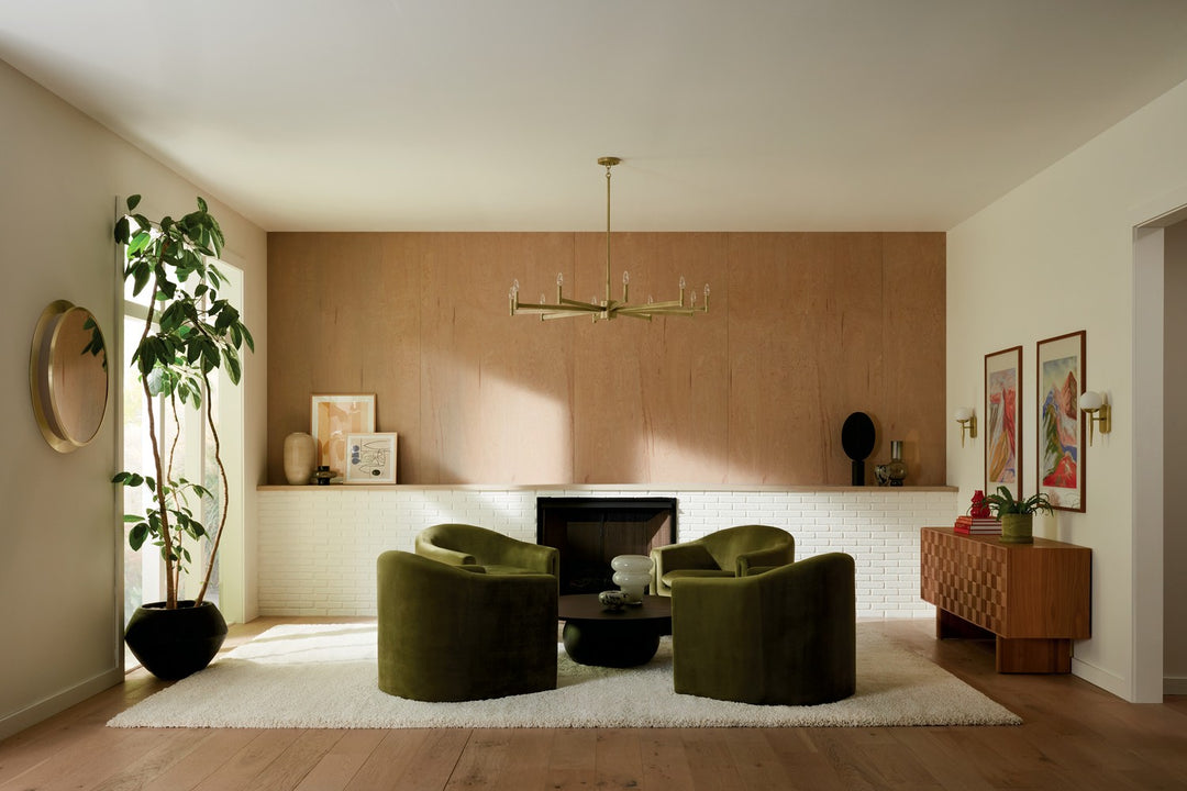 Kichler Canada - 52613NBR - Ten Light Chandelier - Erzo - Natural Brass