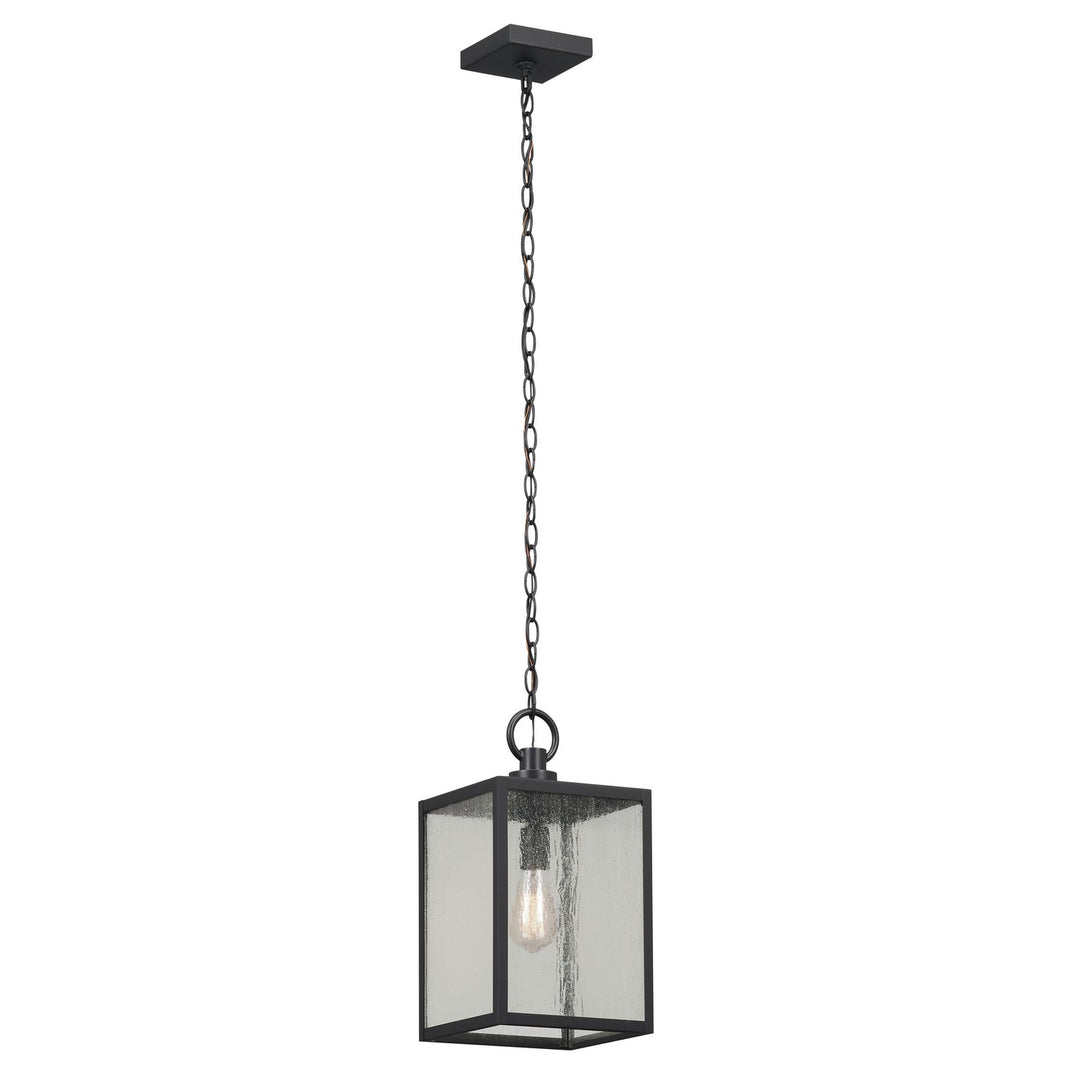 Kichler Canada - 59008BKT - One Light Outdoor Pendant / Semi Flush - Lahden - Black Textured