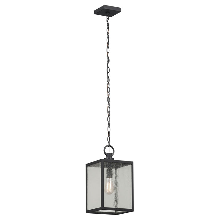 Kichler Canada - 59008BKT - One Light Outdoor Pendant / Semi Flush - Lahden - Black Textured