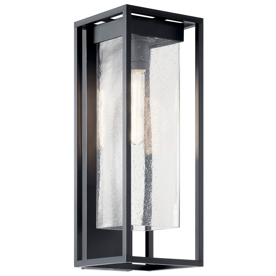 Kichler Canada - 59063BSL - One Light Outdoor Wall Mount - Mercer - Black With Silver Highlights