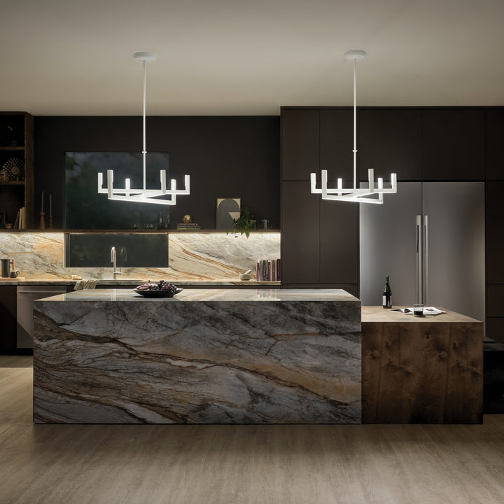 Kichler Canada - 84328WH - LED Chandelier - Priam - White