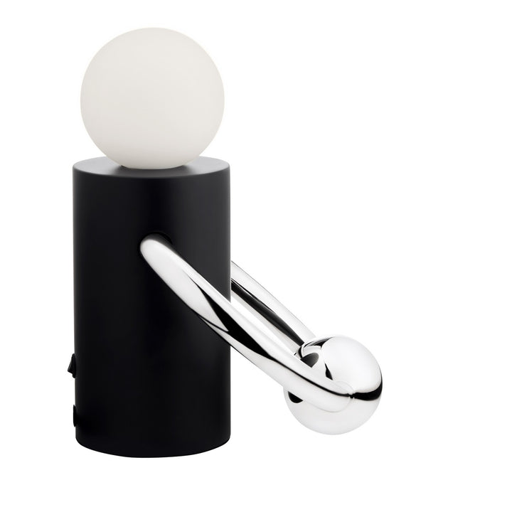 Kuzco Canada - TL73708-MB/CH - LED Table Lamp - Septum - Matte Black/Chrome
