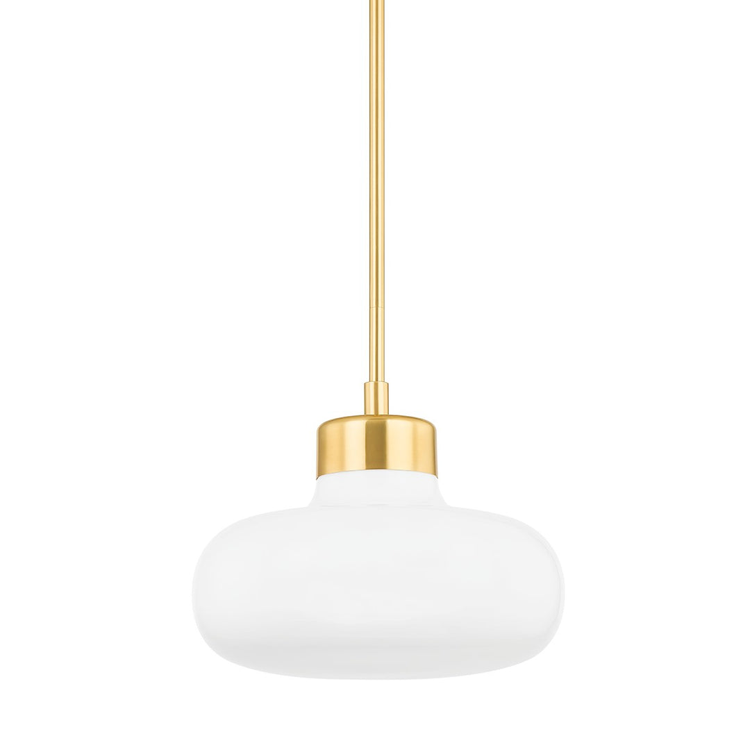 Eliana One Light Pendant in Aged Brass - available from The Lighting Shoppe, trusted by Canadian homeowners