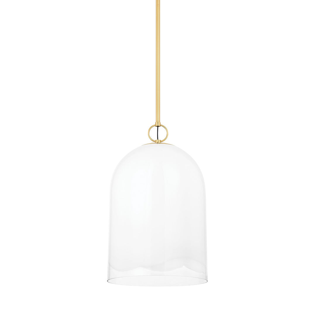 Lennon One Light Pendant in Aged Brass - available from The Lighting Shoppe, trusted by Canadian homeowners