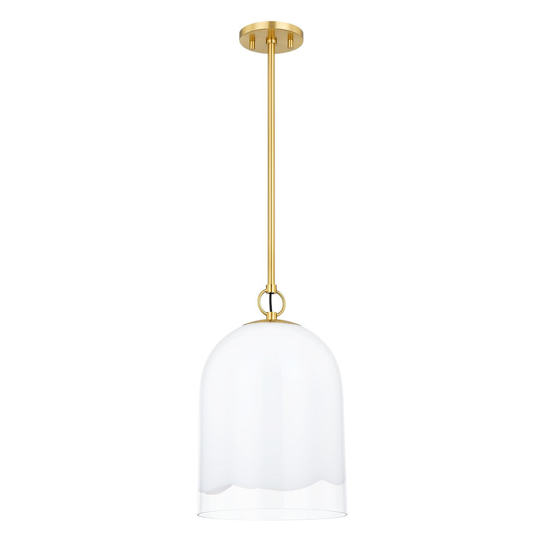 Lennon One Light Pendant in Aged Brass - available from The Lighting Shoppe, trusted by Canadian homeowners