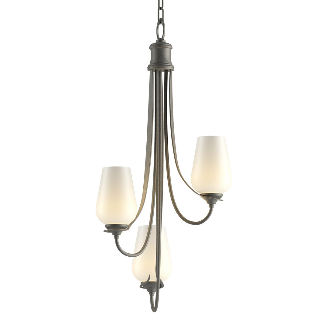 Hubbardton Forge Canada - 103033-SKT-20-GG0303 - Three Light Chandelier - Flora - Natural Iron