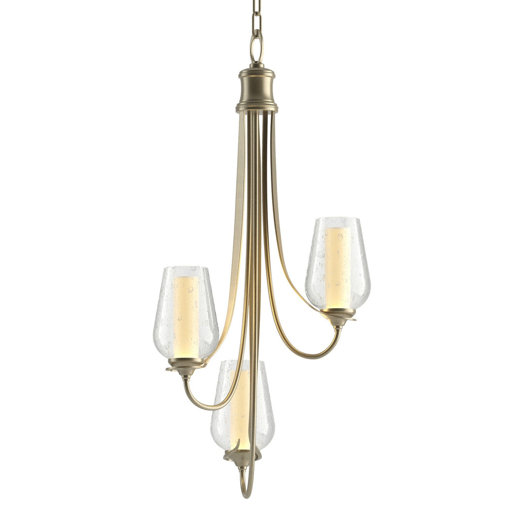 Hubbardton Forge Canada - 103033-SKT-84-ZS0354 - Three Light Chandelier - Flora - Soft Gold