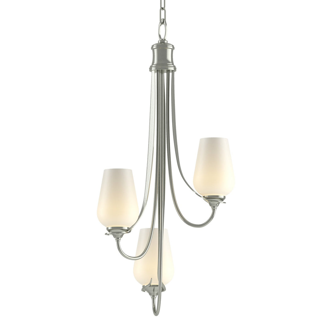 Hubbardton Forge Canada - 103033-SKT-85-GG0303 - Three Light Chandelier - Flora - Sterling