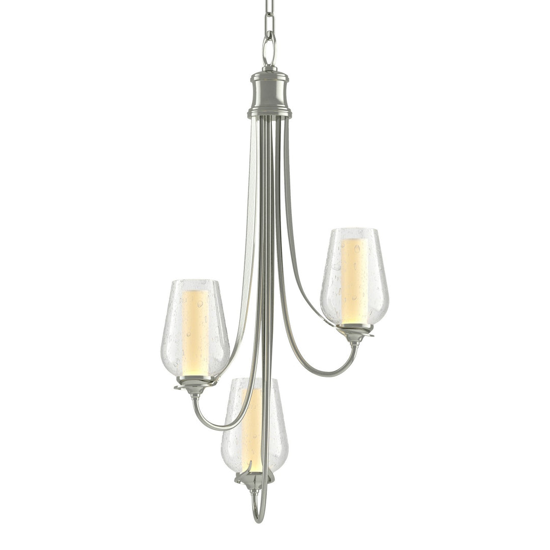 Hubbardton Forge Canada - 103033-SKT-85-ZS0354 - Three Light Chandelier - Flora - Sterling