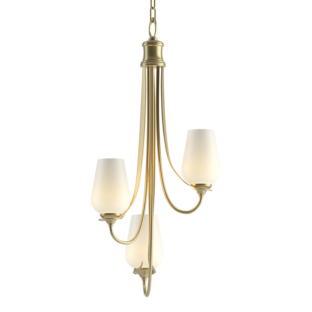 Hubbardton Forge Canada - 103033-SKT-86-GG0303 - Three Light Chandelier - Flora - Modern Brass