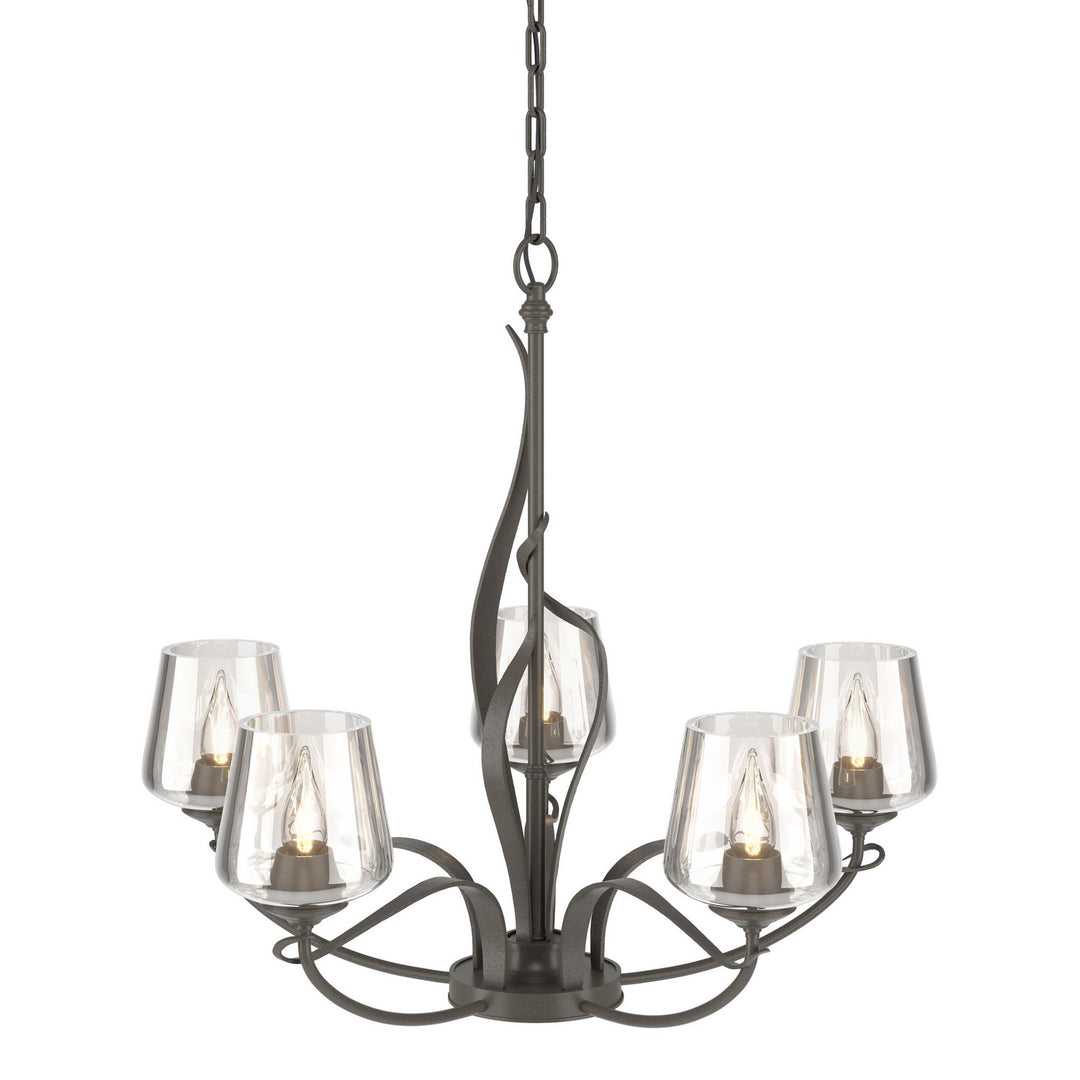 Flora Five Light Chandelier in Dark Smoke - available from The Lighting Shoppe, trusted by Canadian homeowners
