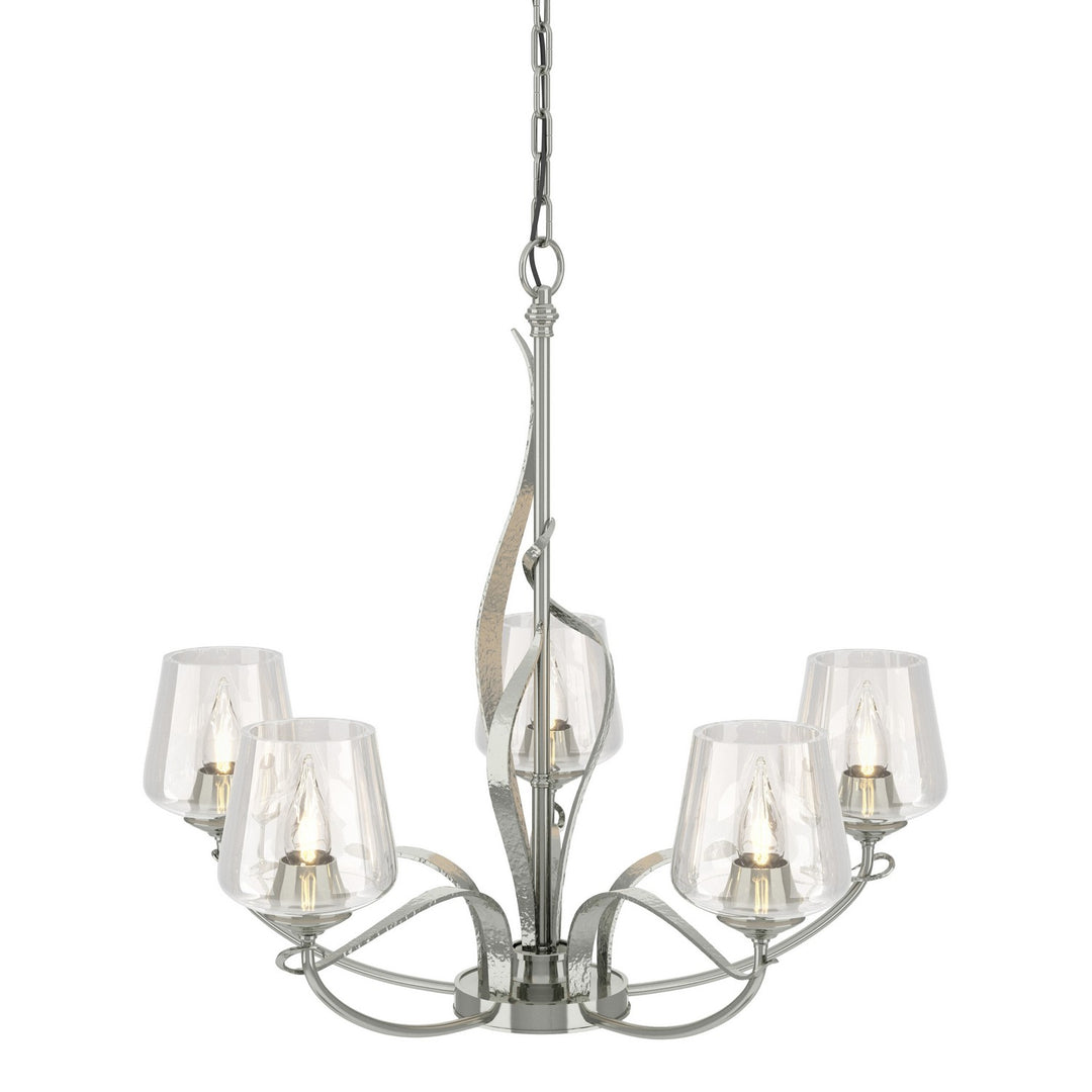 Hubbardton Forge Canada - 103040-SKT-85-ZM0236 - Five Light Chandelier - Flora - Sterling