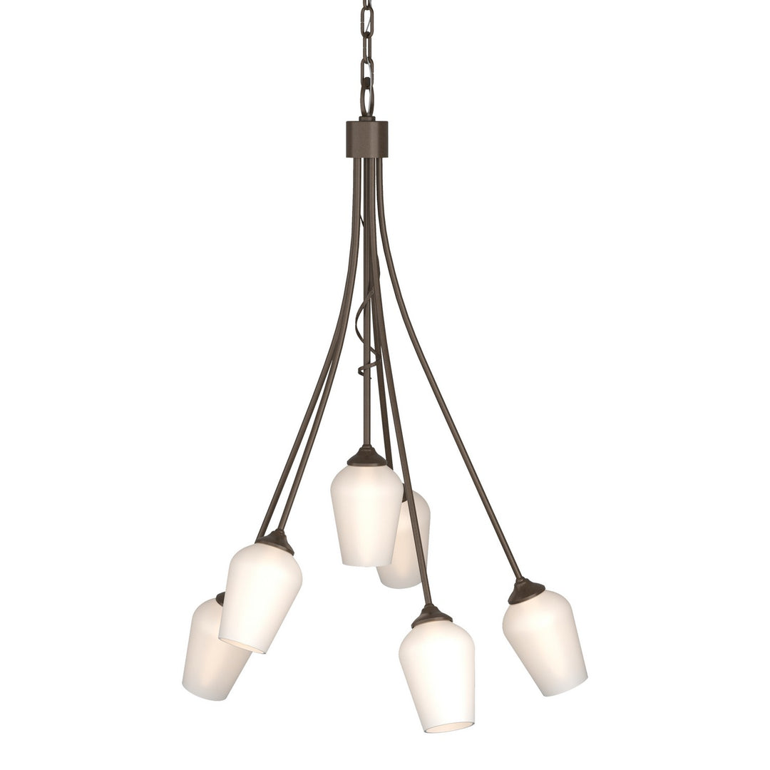 Flora Six Light Chandelier in Bronze - available from The Lighting Shoppe, trusted by Canadian homeowners