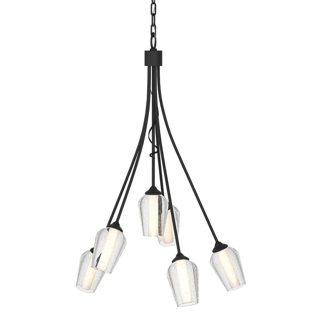 Hubbardton Forge Canada - 103043-SKT-10-ZS0354 - Six Light Chandelier - Flora - Black