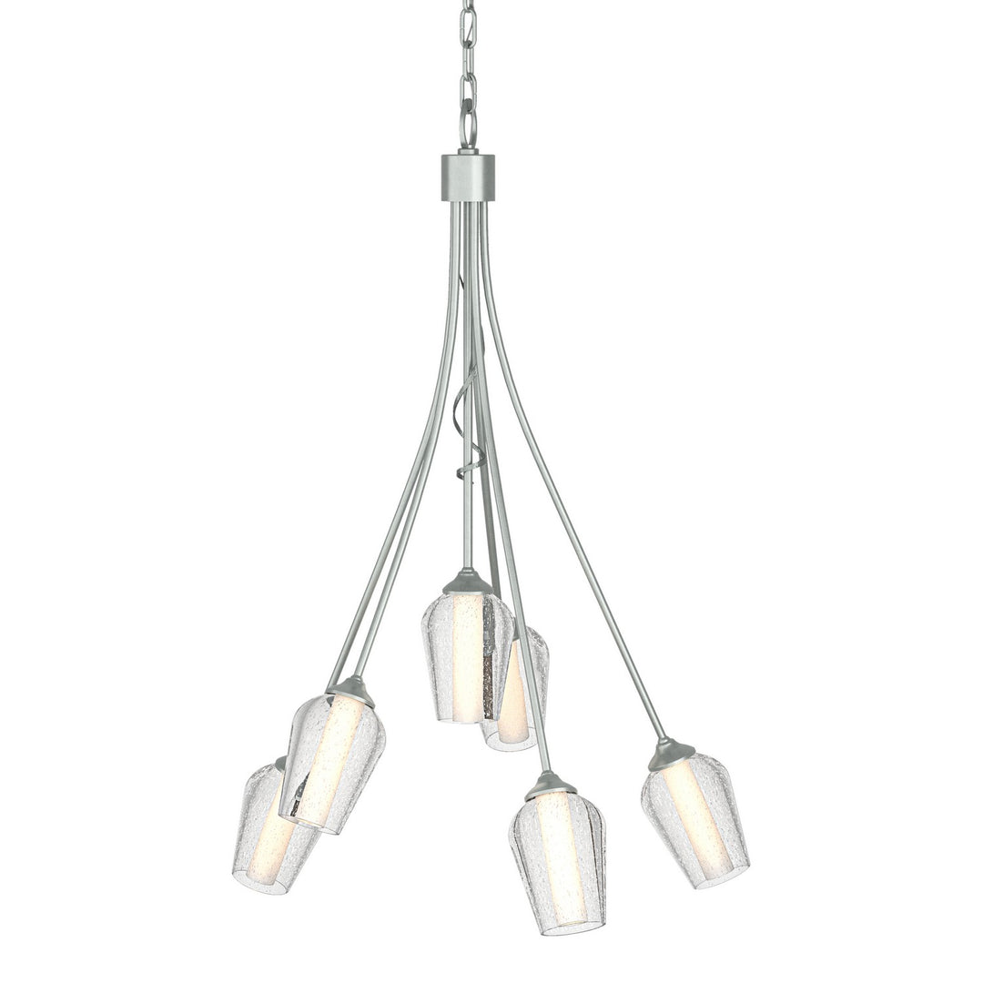 Flora Six Light Chandelier in Vintage Platinum - available from The Lighting Shoppe, trusted by Canadian homeowners