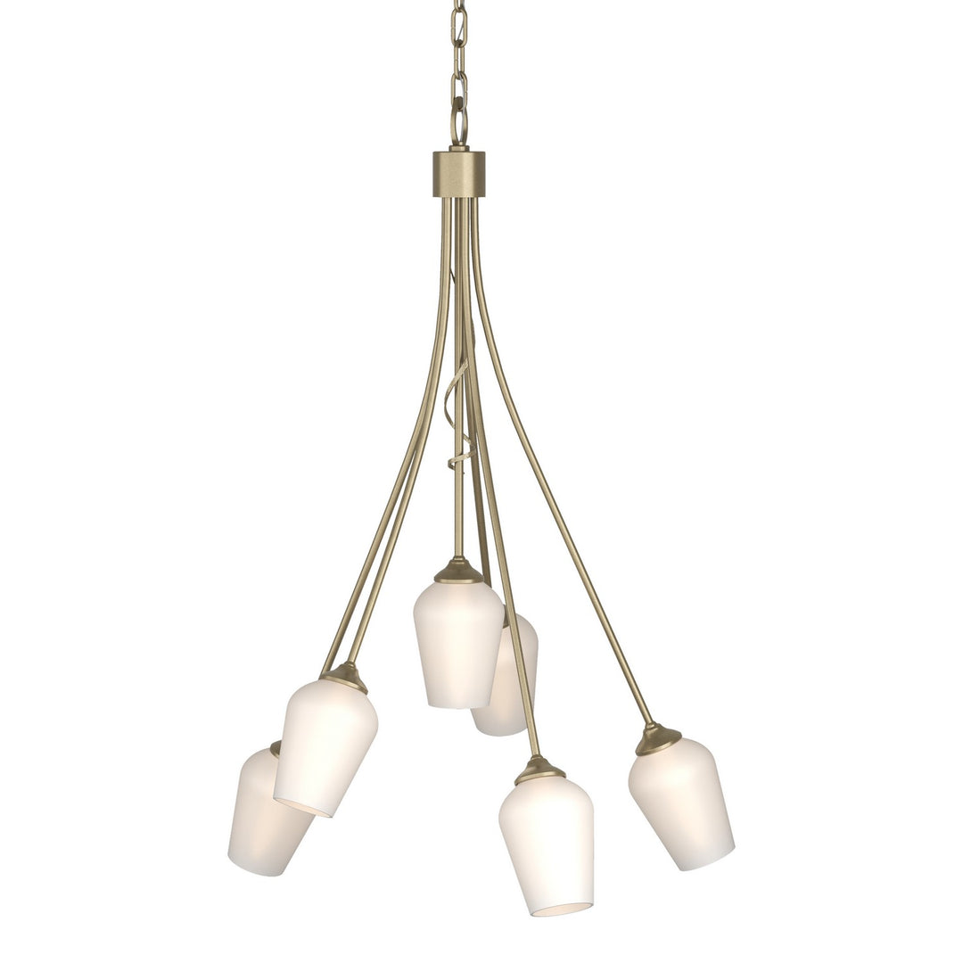 Hubbardton Forge Canada - 103043-SKT-84-GG0303 - Six Light Chandelier - Flora - Soft Gold