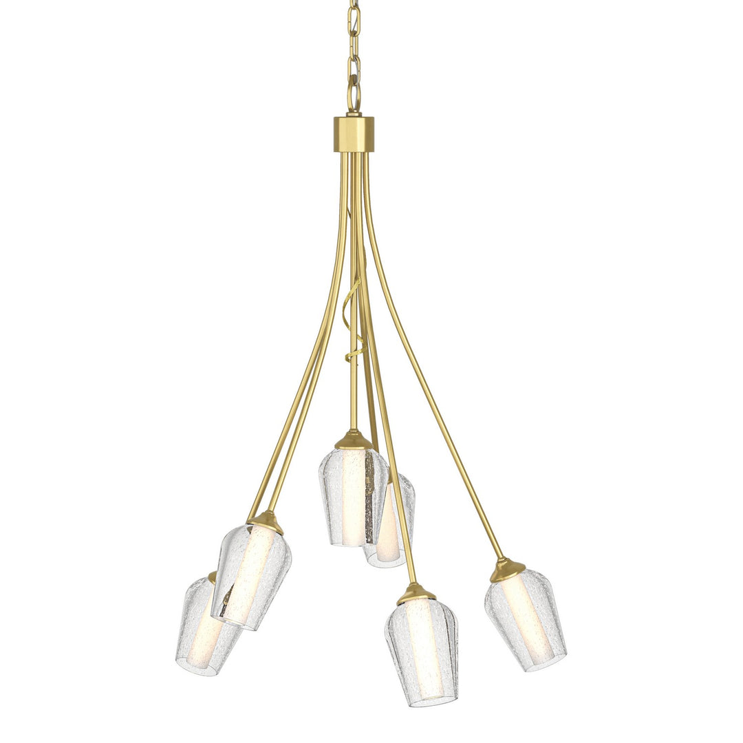 Hubbardton Forge Canada - 103043-SKT-86-ZS0354 - Six Light Chandelier - Flora - Modern Brass