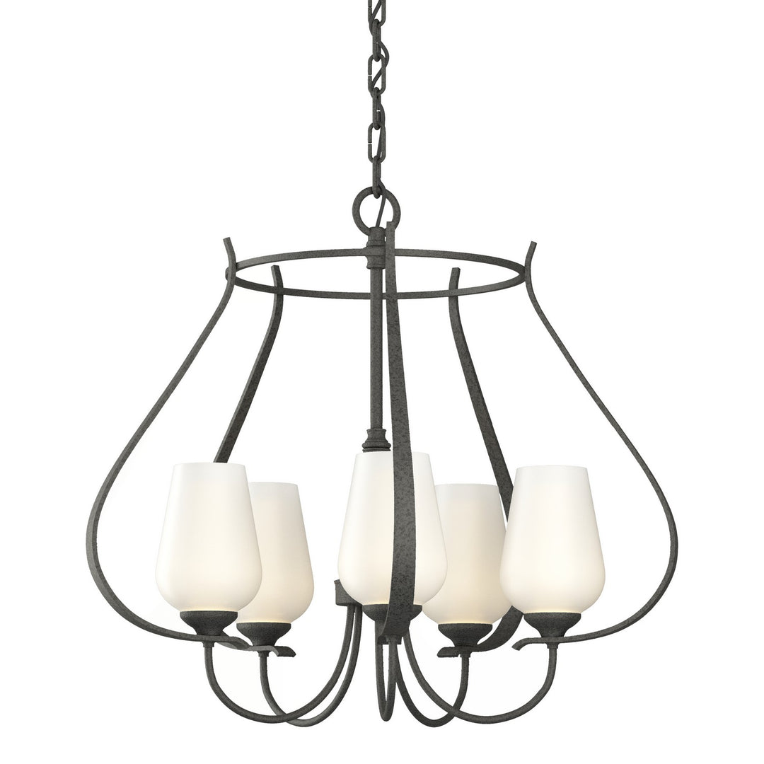 Flora Five Light Chandelier in Natural Iron - available from The Lighting Shoppe, trusted by Canadian homeowners