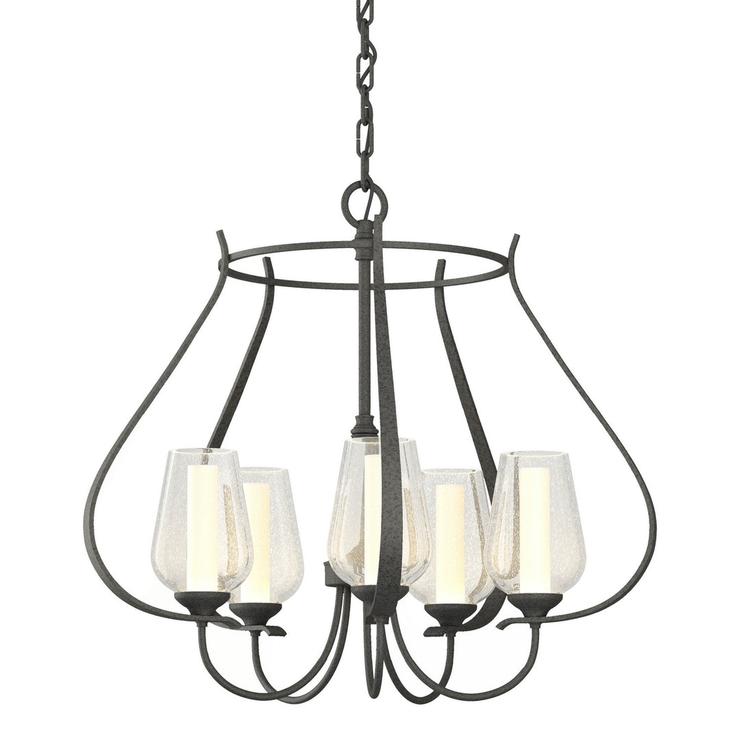 Hubbardton Forge Canada - 103045-SKT-20-ZS0354 - Five Light Chandelier - Flora - Natural Iron