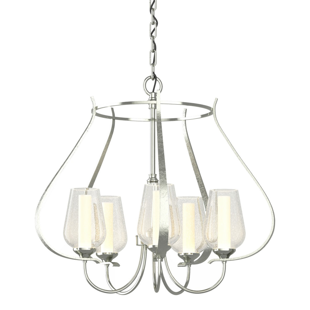 Hubbardton Forge Canada - 103045-SKT-85-ZS0354 - Five Light Chandelier - Flora - Sterling