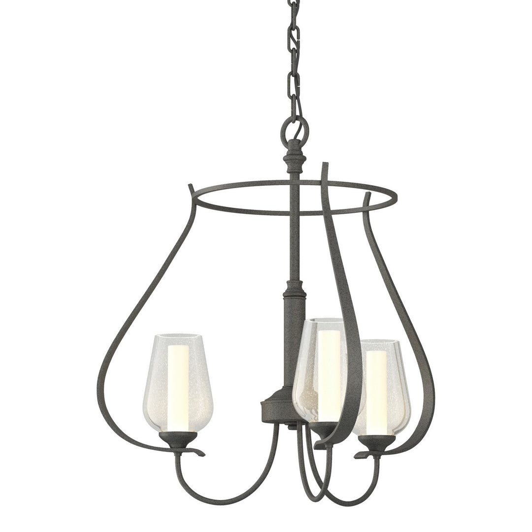 Flora Three Light Chandelier in Natural Iron - available from The Lighting Shoppe, trusted by Canadian homeowners