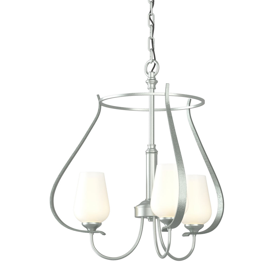 Flora Three Light Chandelier in Vintage Platinum - available from The Lighting Shoppe, trusted by Canadian homeowners