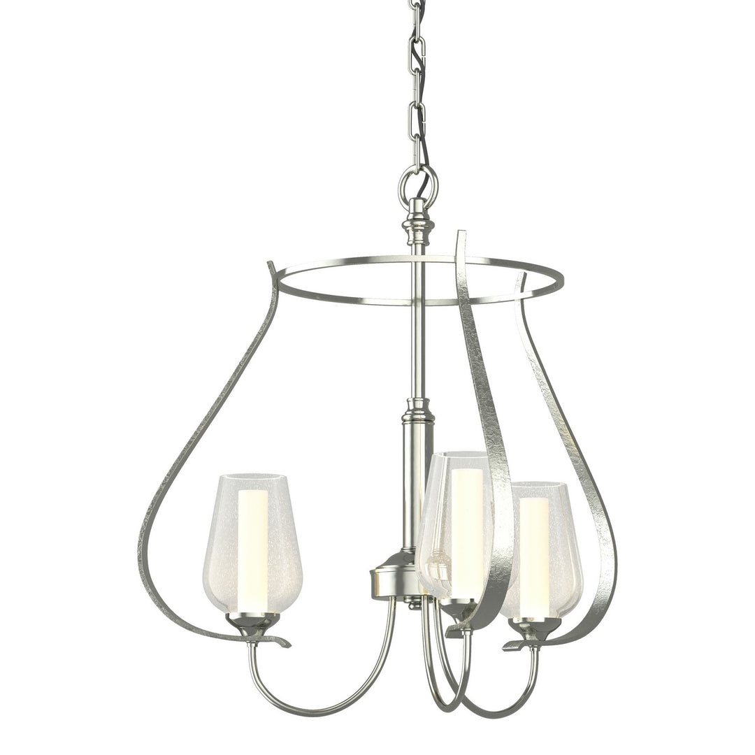 Flora Three Light Chandelier in Sterling - available from The Lighting Shoppe, trusted by Canadian homeowners
