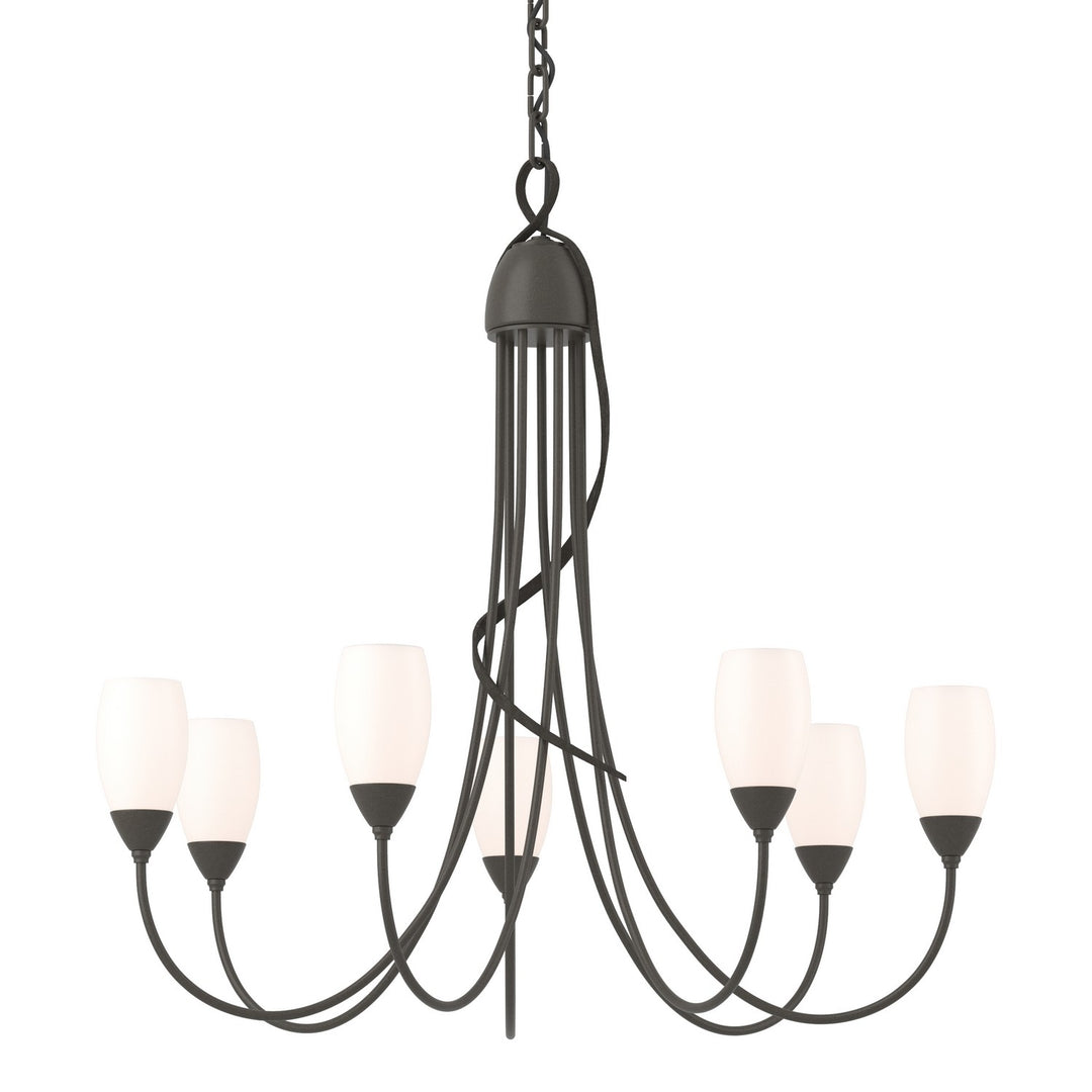 Flora Seven Light Chandelier in Dark Smoke - available from The Lighting Shoppe, trusted by Canadian homeowners