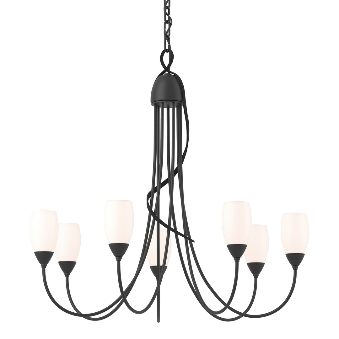 Flora Seven Light Chandelier in Black - available from The Lighting Shoppe, trusted by Canadian homeowners
