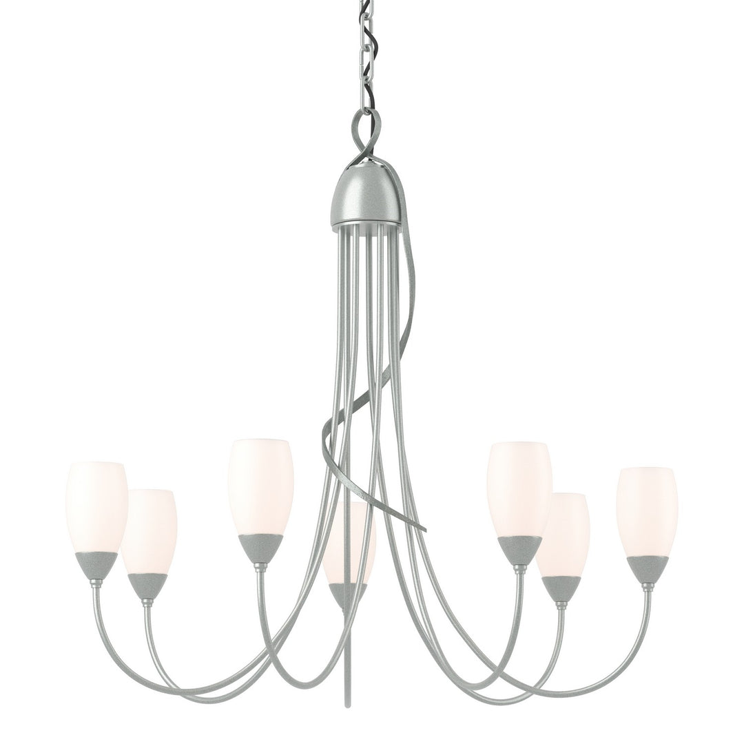 Flora Seven Light Chandelier in Vintage Platinum - available from The Lighting Shoppe, trusted by Canadian homeowners