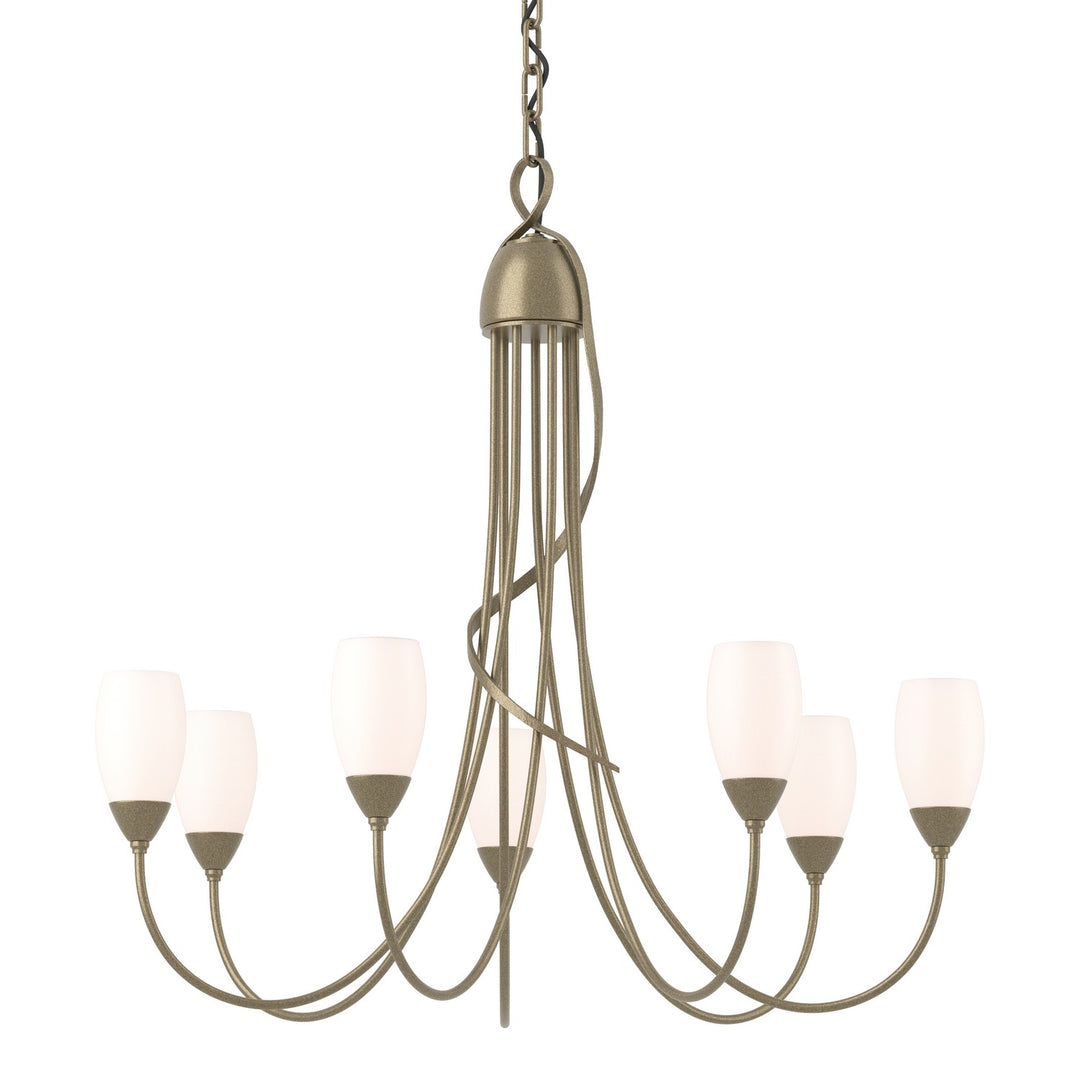 Flora Seven Light Chandelier in Soft Gold - available from The Lighting Shoppe, trusted by Canadian homeowners