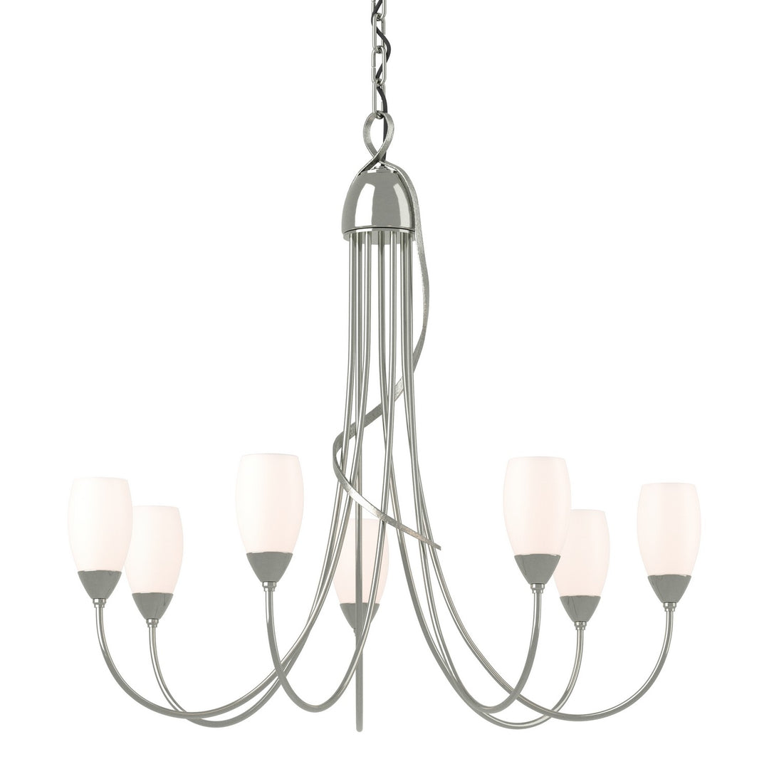 Flora Seven Light Chandelier in Sterling - available from The Lighting Shoppe, trusted by Canadian homeowners