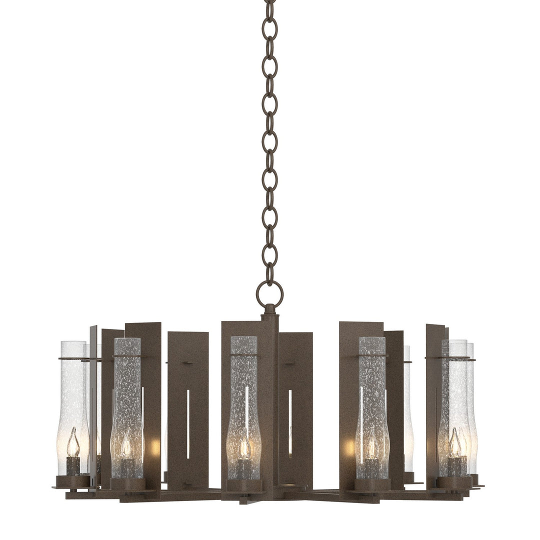 New Town Ten Light Chandelier in Bronze - available from The Lighting Shoppe, trusted by Canadian homeowners
