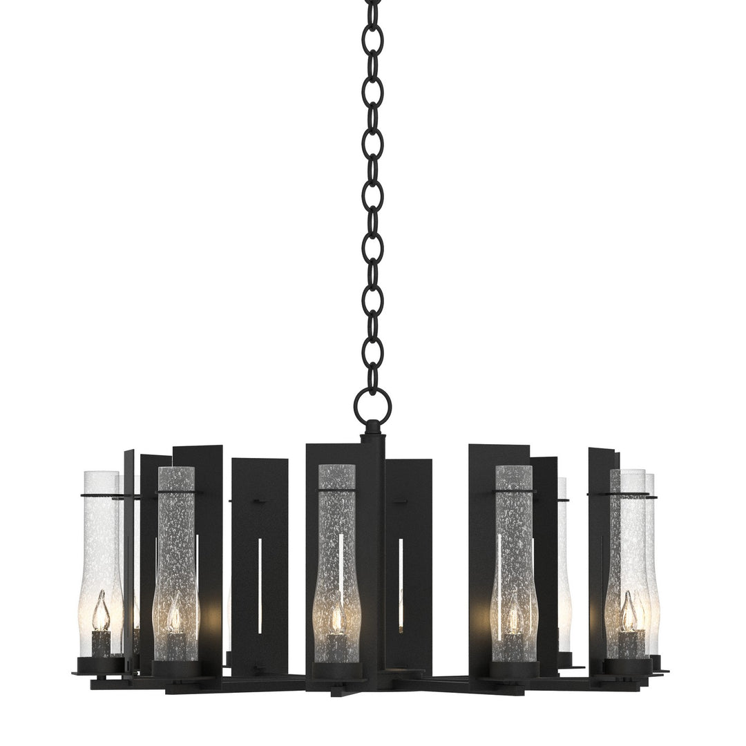 New Town Ten Light Chandelier in Black - available from The Lighting Shoppe, trusted by Canadian homeowners