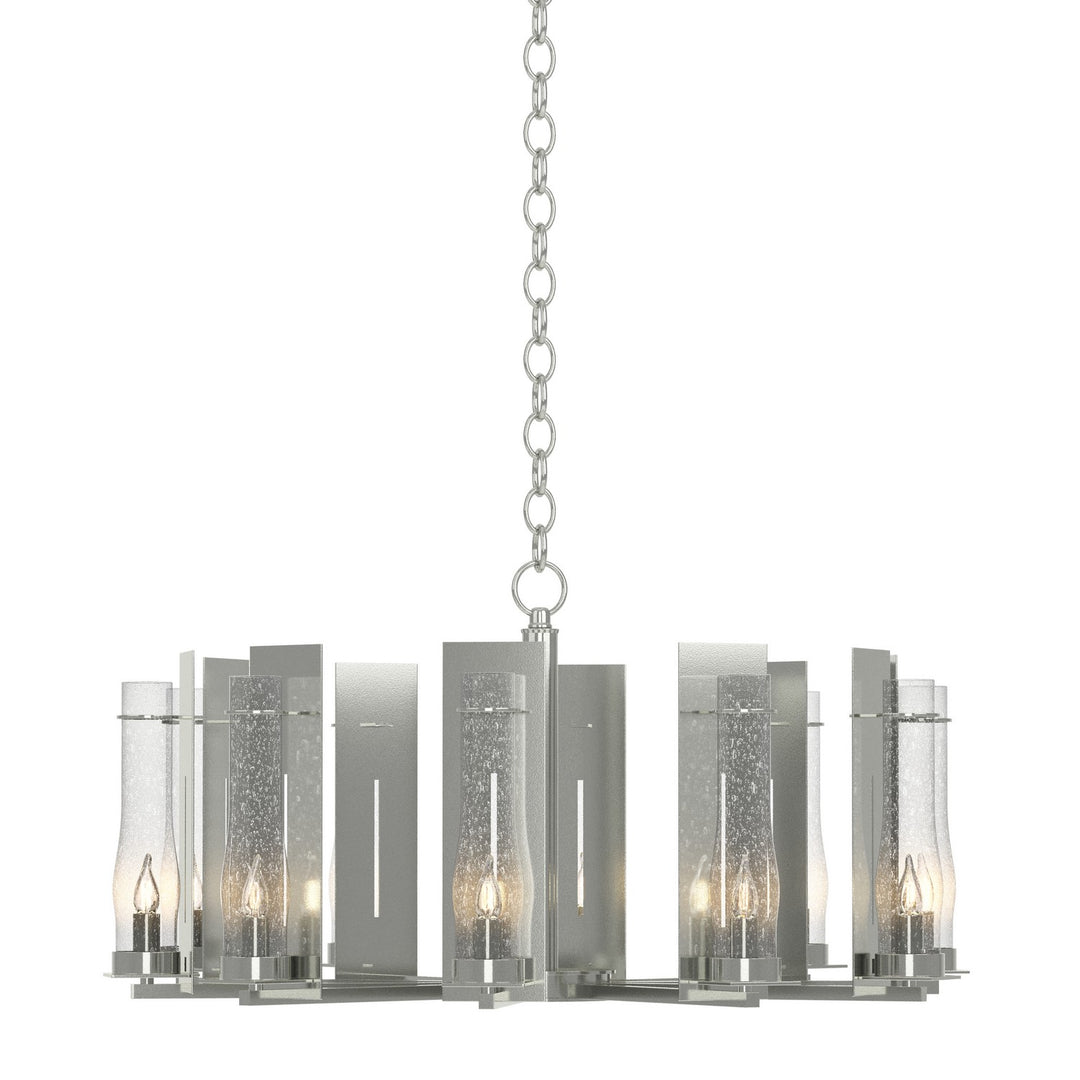 New Town Ten Light Chandelier in Sterling - available from The Lighting Shoppe, trusted by Canadian homeowners