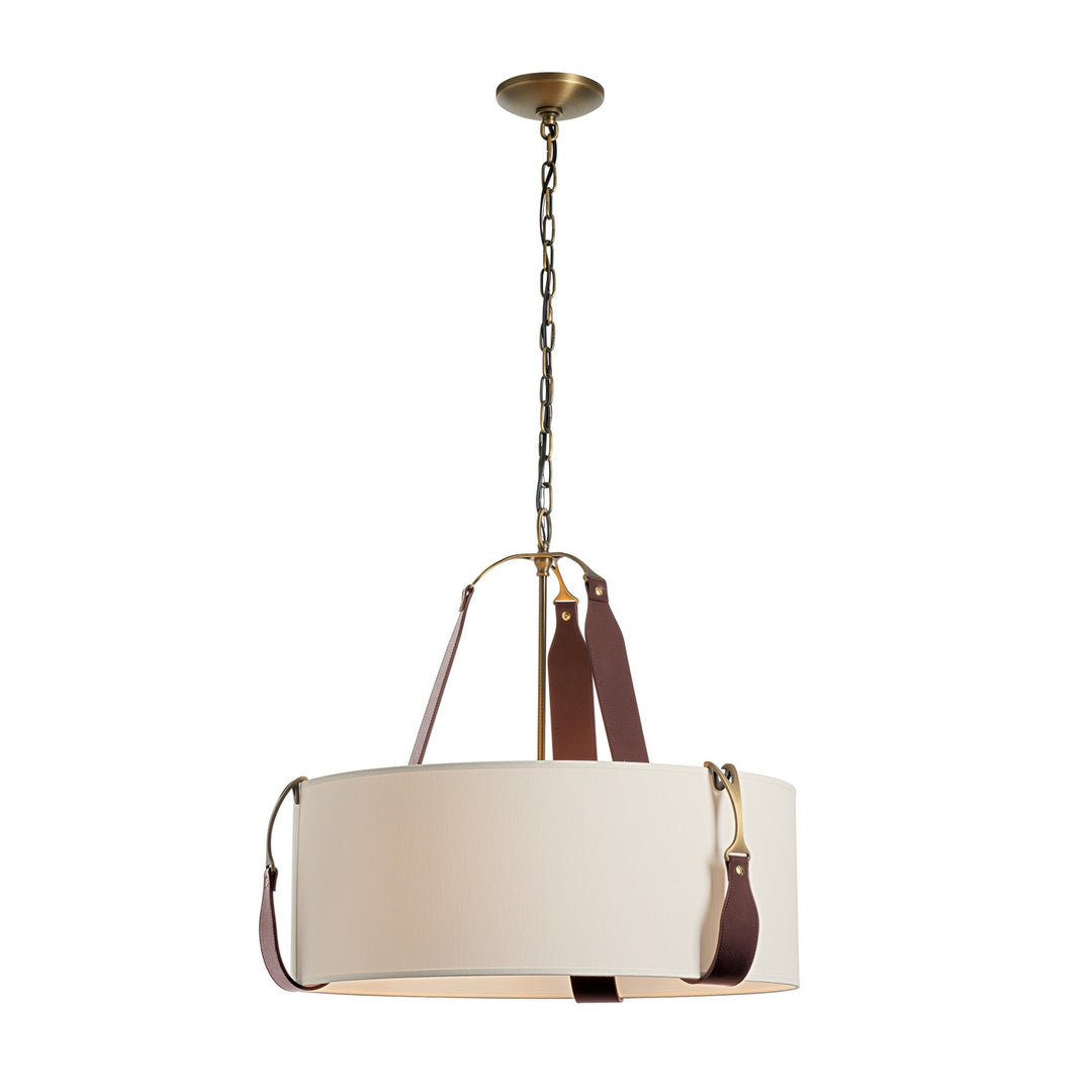 Saratoga Three Light Pendant in Antique Brass - available from The Lighting Shoppe, trusted by Canadian homeowners