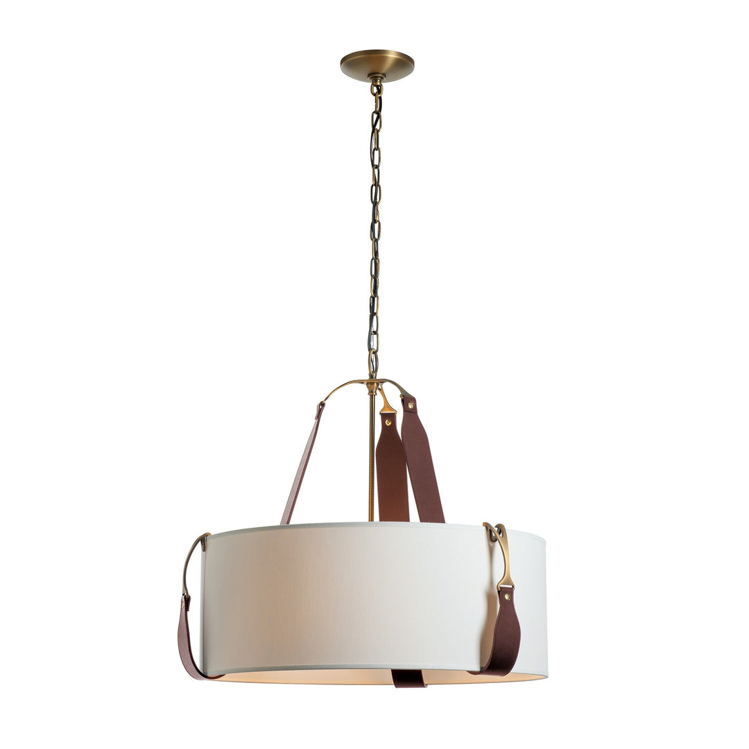 Saratoga Three Light Pendant in Antique Brass - available from The Lighting Shoppe, trusted by Canadian homeowners
