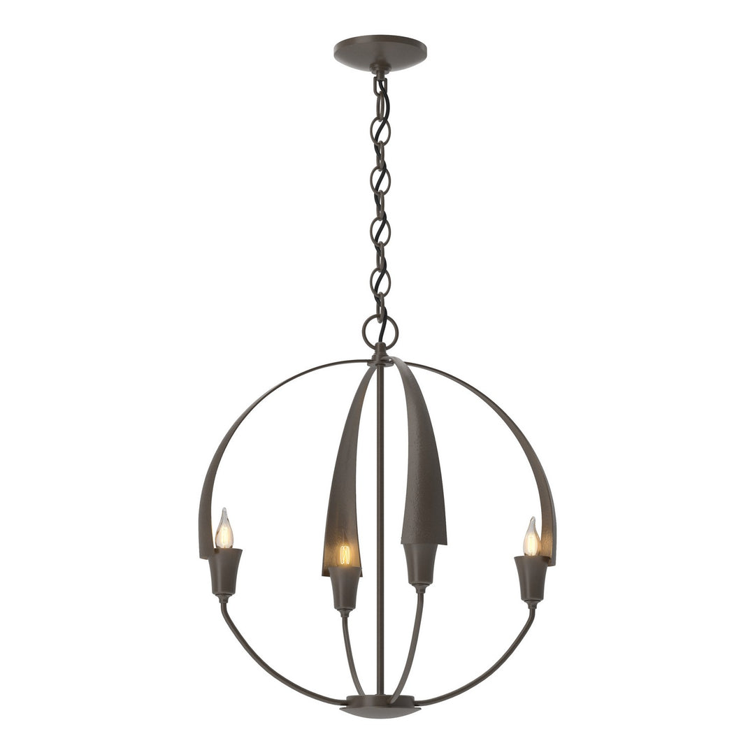 Cirque Four Light Chandelier in Bronze - available from The Lighting Shoppe, trusted by Canadian homeowners