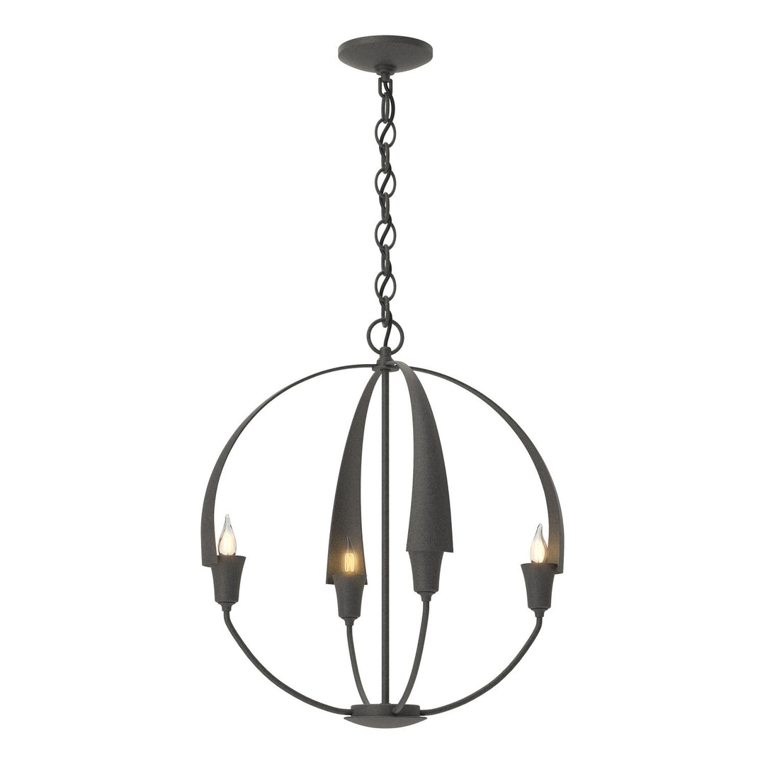 Hubbardton Forge Canada - 104201-SKT-20 - Four Light Chandelier - Cirque - Natural Iron