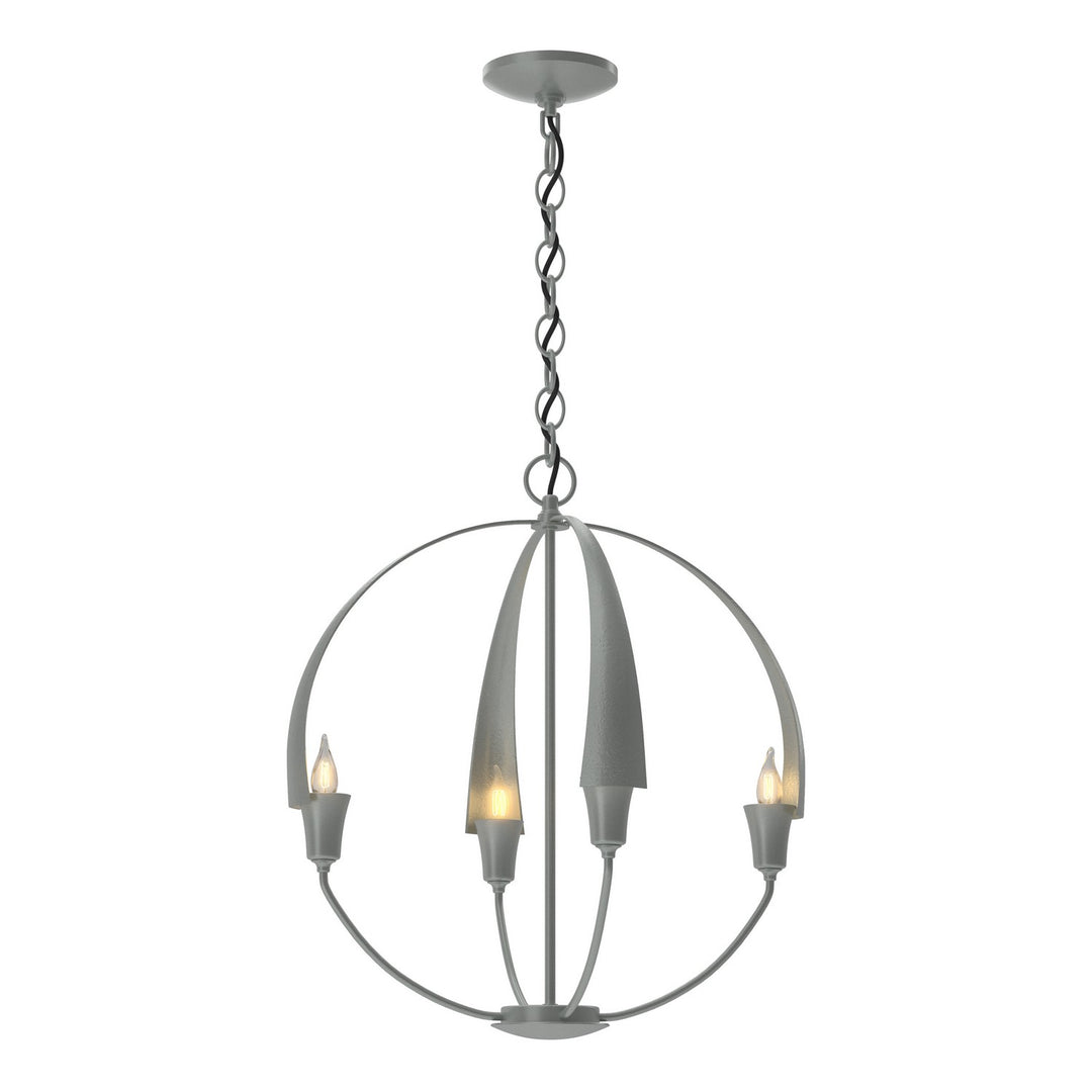 Hubbardton Forge Canada - 104201-SKT-82 - Four Light Chandelier - Cirque - Vintage Platinum