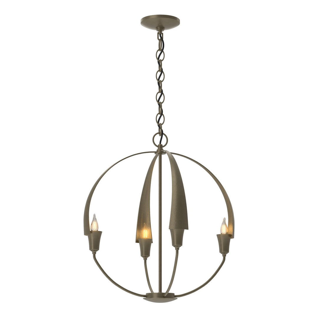 Cirque Four Light Chandelier in Soft Gold - available from The Lighting Shoppe, trusted by Canadian homeowners