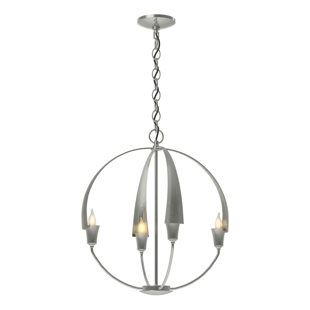Hubbardton Forge Canada - 104201-SKT-85 - Four Light Chandelier - Cirque - Sterling