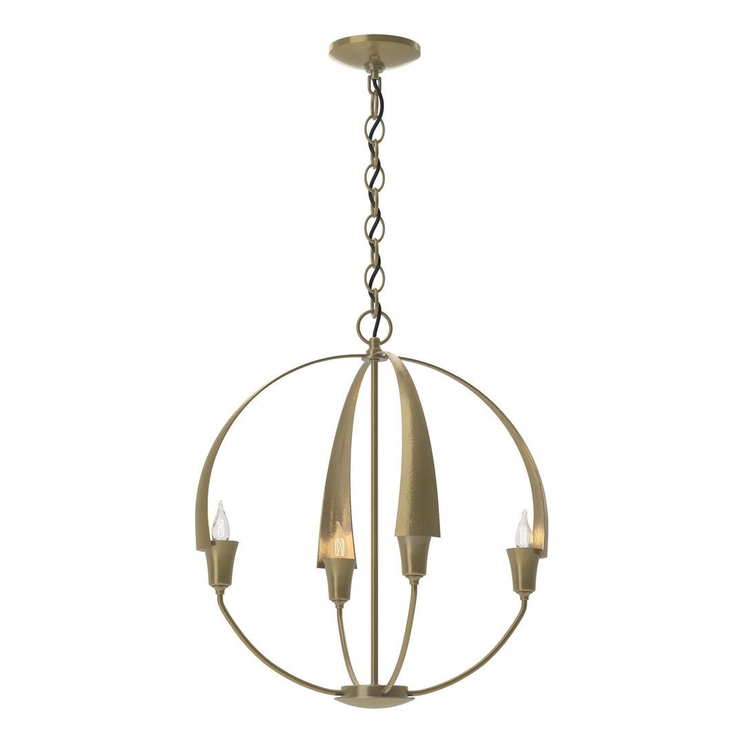 Hubbardton Forge Canada - 104201-SKT-86 - Four Light Chandelier - Cirque - Modern Brass