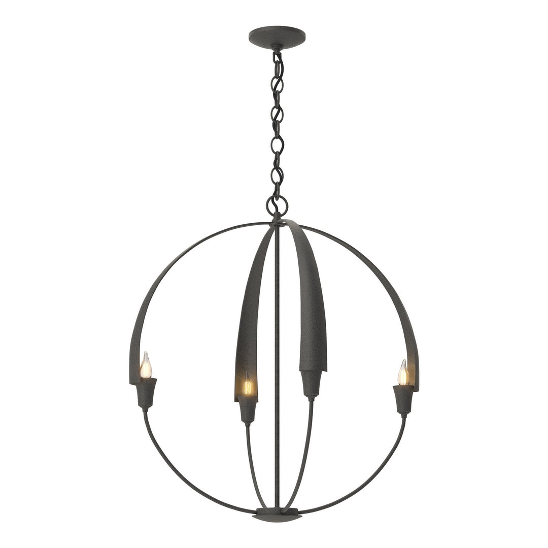 Hubbardton Forge Canada - 104203-SKT-20 - Four Light Chandelier - Cirque - Natural Iron