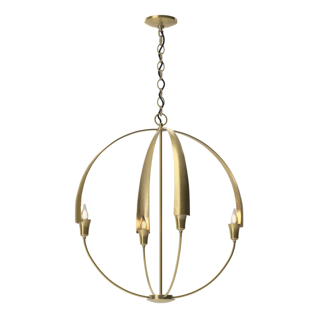 Hubbardton Forge Canada - 104203-SKT-86 - Four Light Chandelier - Cirque - Modern Brass